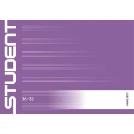   Füzet, tűzött, A5, fekvő, hangjegy, 32 lap, ICO "Student", "36-32"
