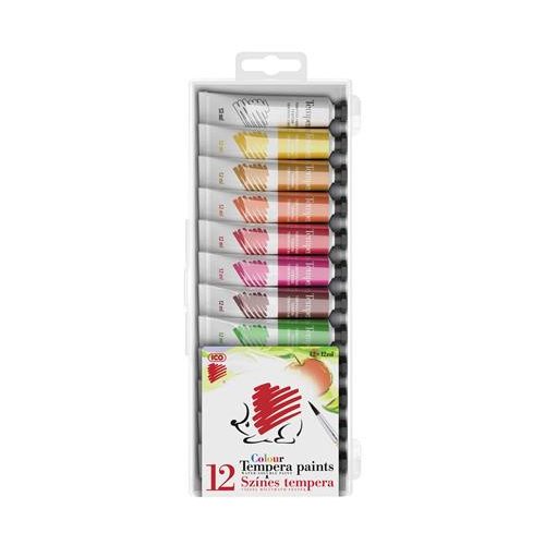 Tempera készlet, 12 darabos, ICO "Süni"