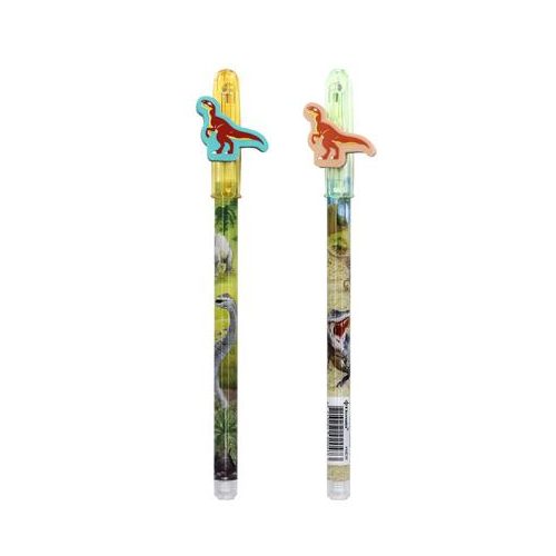 Tolóbetétes ceruza radírral display, HB, ICO "Bensia", dinoszaurusz