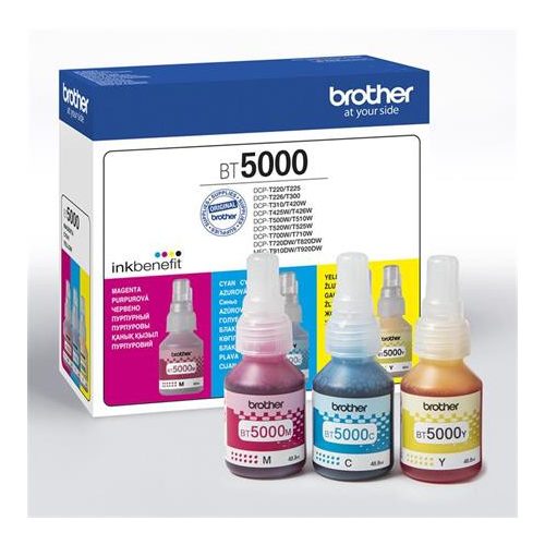 BT5000CMY Tinta multipack, DCP T-300, 500W, 700W nyomtatókhoz, BROTHER, c+m+y, 3*5k