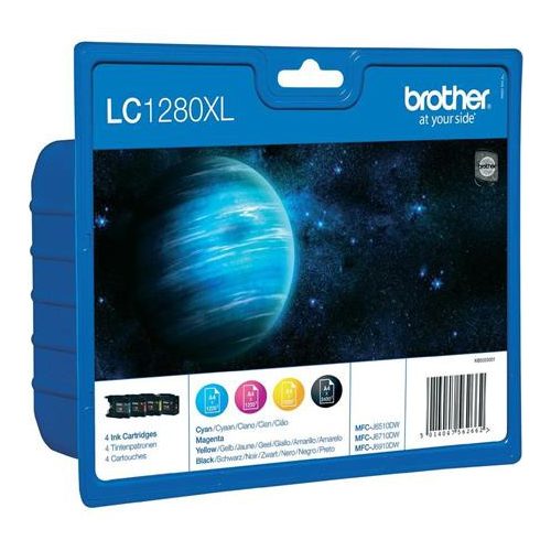 LC1280XLBCMY Tintapatron multipack MFC J6910DW, BROTHER, b+c+m+y, 1*2400 o., 3*1200 o.
