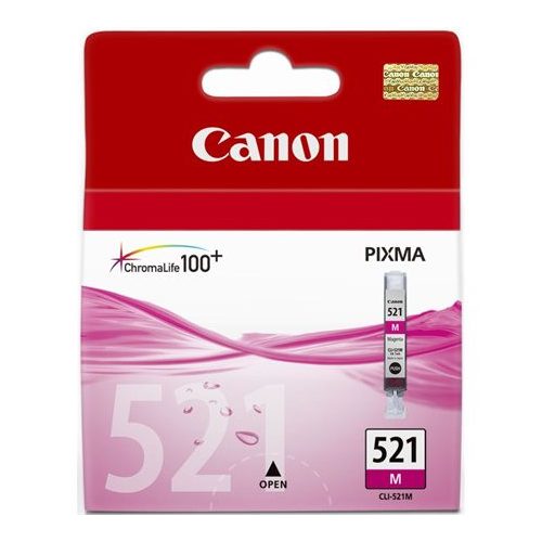 CLI-521M Tintapatron Pixma iP3600, 4600, MP540 nyomtatókhoz, CANON, magenta, 9ml