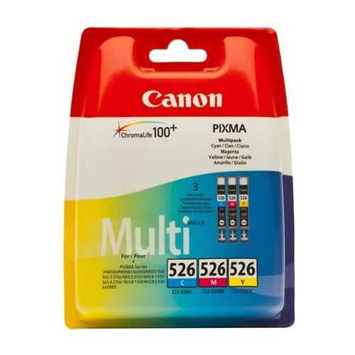 CLI-526KIT Tintapatron multipack Pixma iP4850, MG5150, 5250 nyomtatókhoz, CANON, c+m+y