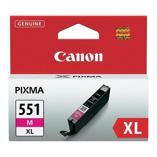 CLI-551MXL Tintapatron Pixma iP7250, MG5450, MG6350 nyomtatókhoz, CANON, magenta, 11ml