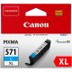 CLI-571CXL Tintapatron Pixma MG5750, 6850,7750 nyomtatókhoz, CANON, cián, 11 ml
