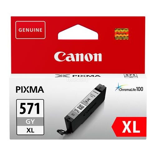 CLI-571GXL Tintapatron Pixma MG5750, 6850, 7750 nyomtatókhoz, CANON, szürke, 11ml