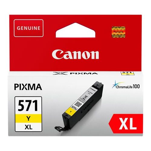 CLI-571YXL Tintapatron Pixma MG5750, 6850,7750 nyomtatókhoz, CANON, sárga, 11 ml