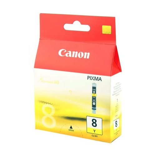CLI-8Y Tintapatron Pixma iP3500, 4200, 4300 nyomtatókhoz, CANON, sárga, 13ml