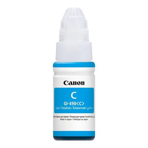 GI490 Tinta Pixma MFP G2411, G3411, G4411 nyomtatókhoz, CANON, cián, 70 ml