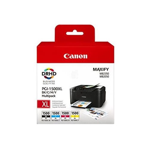PGI-1500XLKIT Tintapatron multipack Maxify MB2350 nyomtatóhoz, CANON, b+c+m+y, 34ml+3*12ml