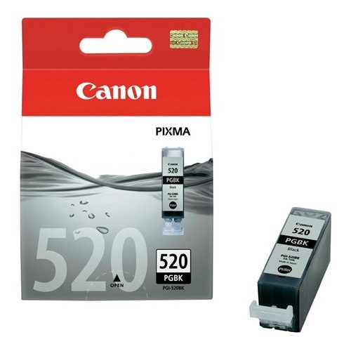 PGI-520B Tintapatron Pixma iP3600, 4600, MP540 nyomtatókhoz, CANON, fekete, 19ml