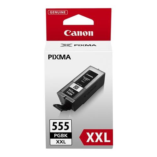 PGI-555XXL Tintapatron CANON, Pixma iX6850 és MX925 nyomtatókhoz, CANON, fekete, 37 ml, 1k