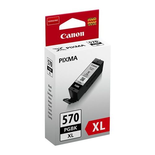 PGI-570BXL Tintapatron Pixma MG5750, 6850, 7750 nyomtatókhoz, CANON, fekete, 22 ml