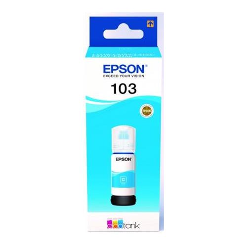 T00S24A Tinta EcoTank L3110, L3150, L1110 nyomtatókhoz, EPSON 103, cián, 65 ml