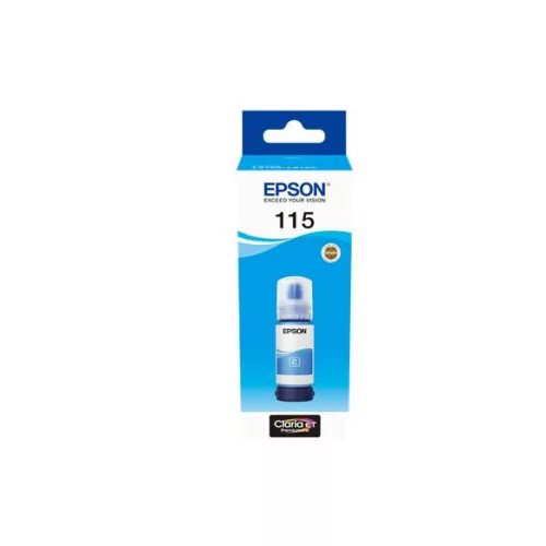 T07D24 Tinta, EcoTank L8160, L8180 nyomtatókhoz, EPSON, cián, 70 ml