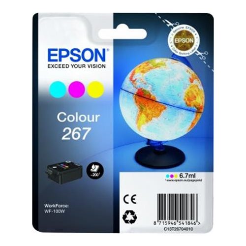 T2670 Tintapatron WorkForce WF-100W nyomtatóhoz, EPSON, színes, 6,7ml