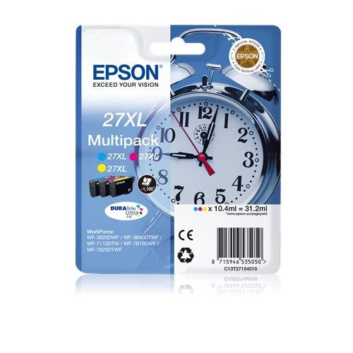 T27154010 Tintapatron multipack Workforce 3620DWF,7110DTW nyomtatóhoz, EPSON, c+m+y,31,2 ml