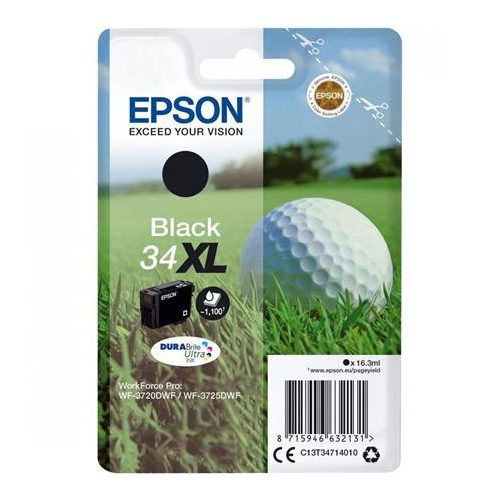 C13T34714010 Tintapatron WF-3720DWF, 3725DWF nyomtatókhoz, EPSON, fekete, 16,3ml