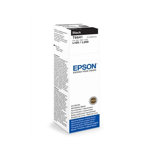 T66414A10 Tinta L100, 200mfp nyomtatókhoz, EPSON, fekete, 70ml