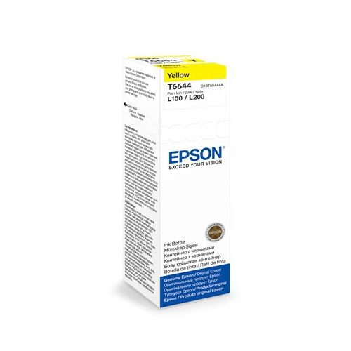 T66444A10 Tinta, L100, 200mfp nyomtatókhoz, EPSON, sárga, 70ml