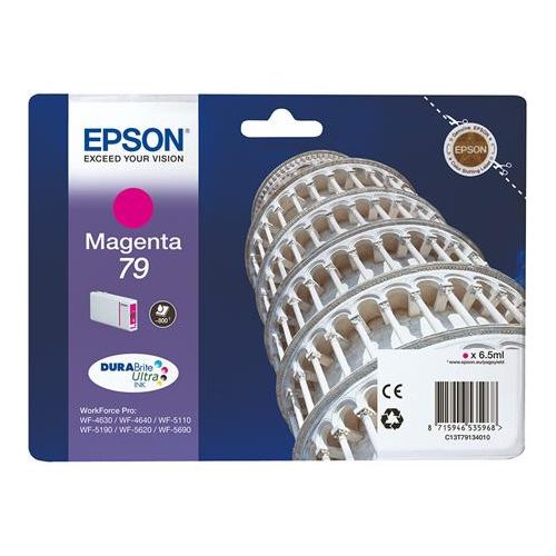 T79134010 Tintapatron Workforce Pro WF-5110, WF-5690 nyomtatókhoz, EPSON, magenta, 0,8k