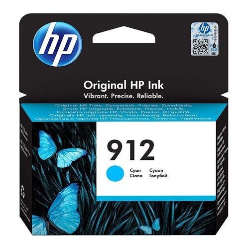 3YL77AE Tintapatron Officejet 8023 All-in-One nyomtatókhoz, HP 912, cián, 315 oldal