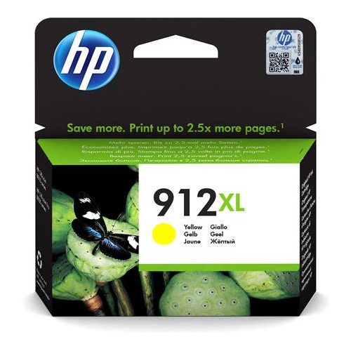 3YL83AE Tintapatron Officejet 8023 All-in-One nyomtatókhoz, HP 912XL, sárga, 825 oldal