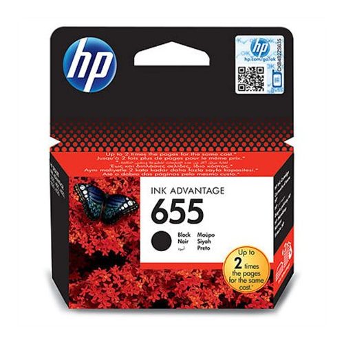 CZ109E Tintapatron Deskjet Ink Advantage 3520 sor nyomtatókhoz, HP 655, fekete, 550 oldal