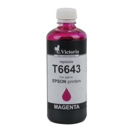   T66434 Tinta, L100, 200mfp nyomtatókhoz, VICTORIA TECHNOLOGY, magenta, 100ml