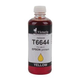   T66444 Tinta, L100, 200mfp nyomtatókhoz, VICTORIA TECHNOLOGY, sárga, 100ml