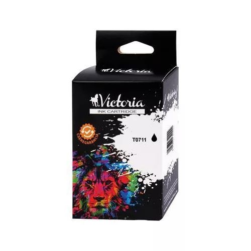T07114011 Tintapatron Stylus D78, D92, D120 nyomtatókhoz, VICTORIA TECHNOLOGY, fekete, 7,4ml
