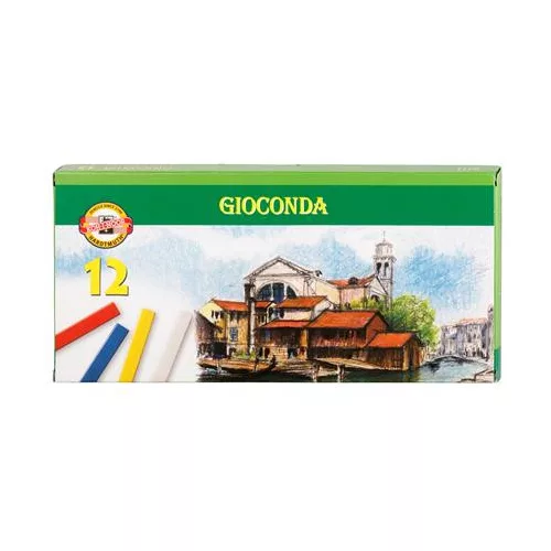 Olajpasztell kréta, KOH-I-NOOR "Gioconda 8112/6", 12 különböző szín