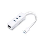 USB elosztó-HUB és ethernet átalakító, 3 port, USB 3.0, TP-LINK "UE330"