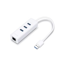   USB elosztó-HUB és ethernet átalakító, 3 port, USB 3.0, TP-LINK "UE330"