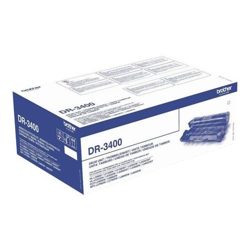 DR3400 Dobegység HL-L5000D, HL-L5100DN, HL-L5200DW, HL-L6300DW nyomtatókhoz, BROTHER, fekete, 30k