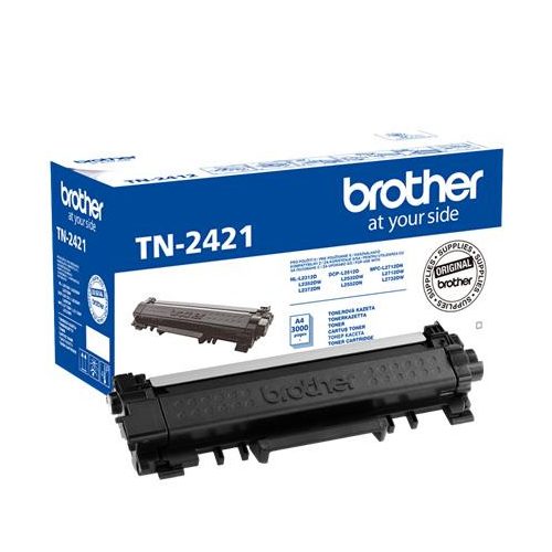 TN2421 Lézertoner MFC-L2712DN, MFCL2712DW, MFCL2732DW nyomtatókhoz, BROTHER, fekete, 3k
