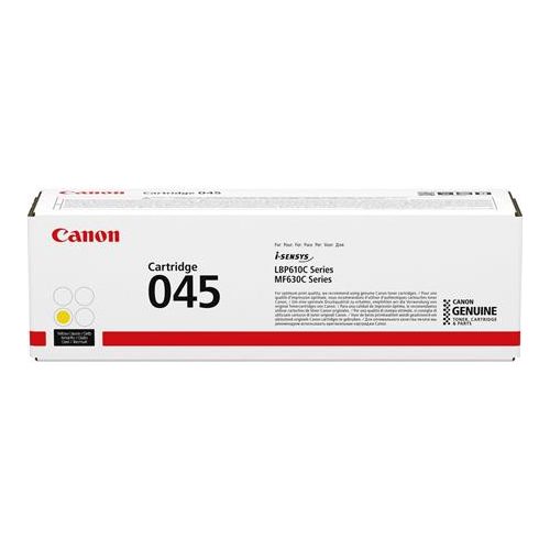 CRG-045 Lézertoner i-SENSYS LBP613Cdw, LBP611Cn MF635Cx, MF633Cdw, MF631Cn nyomtatókhoz, CANON, sárga, 1,3k