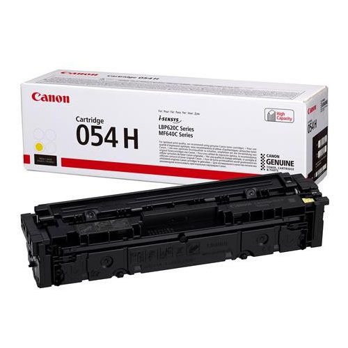 CRG-054H Lézertoner i-Sensys LBP621 623, MF641, 643 nyomtatókhoz, CANON, sárga, 2,3k