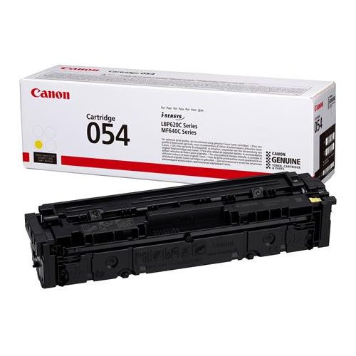 CRG-054 Lézertoner i-Sensys LBP621 623, MF641, 643 nyomtatókhoz, CANON, sárga, 1,2k