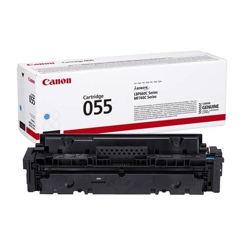 CRG-055 Lézertoner i-Sensys LPB663, 664, MF742, 744, 746 nyomtatókhoz, CANON, cián, 2,1k