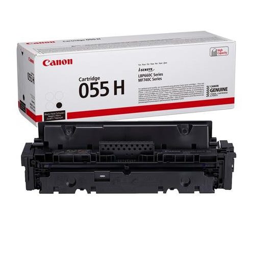 CRG-055H Lézertoner i-Sensys LPB663, 664, MF742, 744, 746 nyomtatókhoz, CANON, fekete, 7,6k
