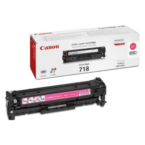 CRG-718M Lézertoner i-SENSYS LBP 7200CDN, MF 8330, 8350CDN nyomtatókhoz, CANON, magenta, 2,9k