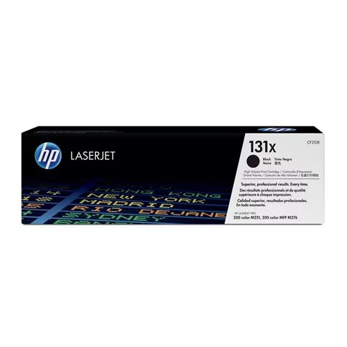 CF210X Lézertoner LaserJet Pro 200 M276N nyomtatóhoz, HP 131X, fekete, 2,4k