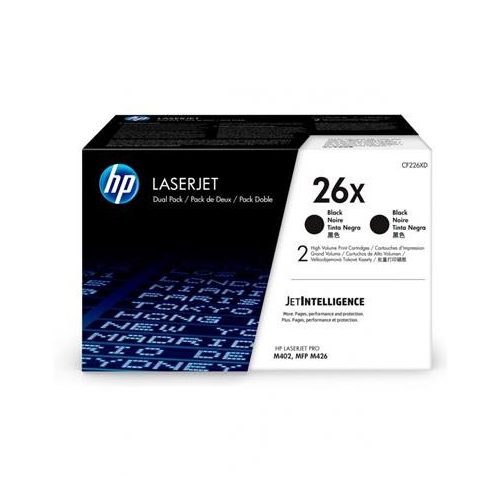 CF226XD Lézertoner LaserJet Pro M402, 426 nyomtatókhoz, HP 26X, fekete, 2*9k