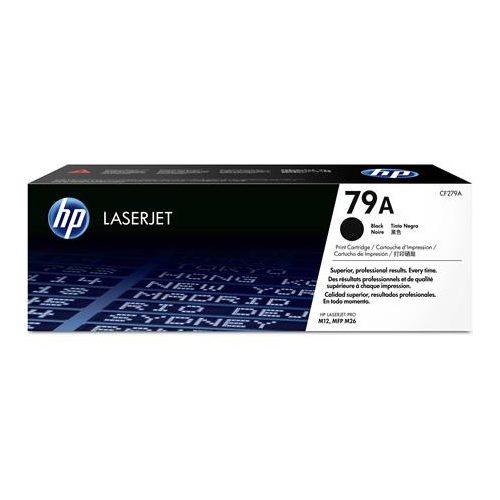 CF279A Lézertoner LaserJet M12, M26 nyomtatókhoz, HP 79A, fekete, 1k