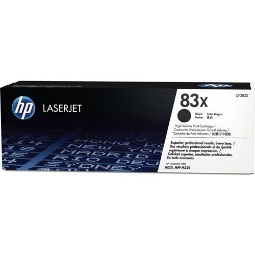 CF283X Lézertoner LaserJet Pro M201, M225 nyomtatókhoz, HP 83X, fekete, 2,2k