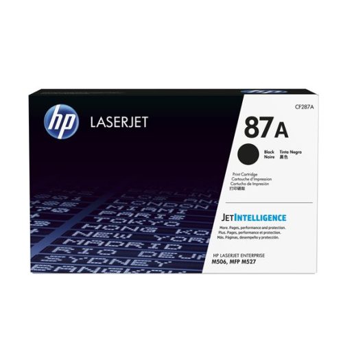 CF287A Lézertoner LaserJet M506, M527 nyomtatókhoz, HP 87A, fekete, 9k