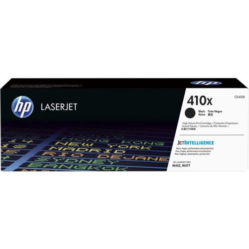 CF410X Lézertoner ColorLaserJet Pro M452, M477 nyomtatókhoz, HP 410X, fekete, 6,5k