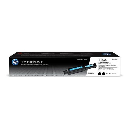 W1103AD Lézertoner Neverstop 1000, 1200 nyomtatókhoz, HP 103AD, fekete, 2*2,5k