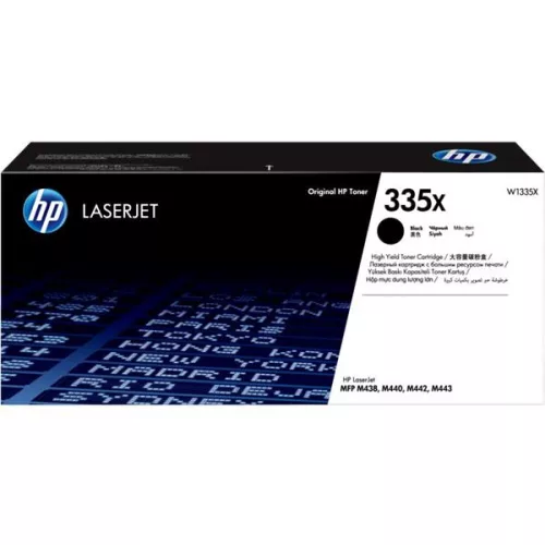 W1335X Lézertoner LaserJet M438, M442 nyomtatókhoz, HP 335X, fekete, 13,7k